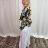 White 28" Slim Ankle Crop Pant