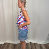 Clear Denim Stars Skort