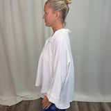 White Airflow Collar Tunic