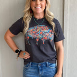 Floral Bison Tee