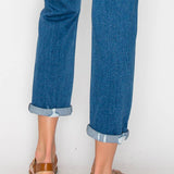 HIGH RISE TAPERED LEG JEANS: 9 (28)
