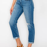 HIGH RISE TAPERED LEG JEANS: 3 (25)