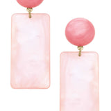 Sophie Marbled Resin Geo Earrings