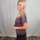 Plum Crinkle Dollman Top