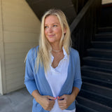 Bright Periwinkle Cardigan Sweater