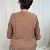 Brown Airflow Button Top