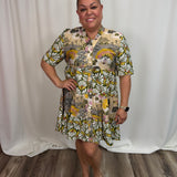Multi Printed Layer Dress
