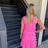 Chevron Pink Cha Cha Dress