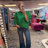 Tummy Control High Rise Relaxed Flare Jeans