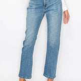PLUS - TUMMY CONTROL HIGH RISE STRAIGHT JEANS: 18 (33)