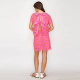 Pink Daisy Lace Top with Bow