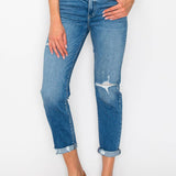 HIGH RISE TAPERED LEG JEANS: 3 (25)