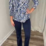Navy Wide Leg Pant