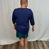 Navy Asymmetrical Top