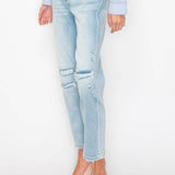 PLUS - HIGH RISE STRAIGHT JEANS: 16 (32)