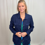 Navy Safari Jacket