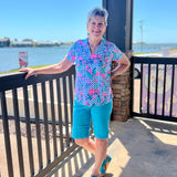 Clear Turquoise Suzie Short
