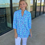 Python Blues Travel Tunic