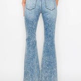 HIGH RISE SUPER STRETCH FLARE WITH SEAMED FRONT JEANS: 9 (28)