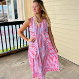 ORANGE Stripe Dress