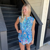 Blue Sleeveless Top