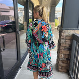 Silk Button Down Green Dress