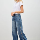 Plus High Rise Wide Leg