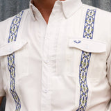 Bluebonnet Guayabera Polo