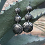Triple Concho Earring