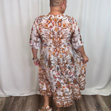 Cadiz Brown Maxi Dress
