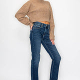 PLUS - TUMMY CONTROL HIGH RISE STRAIGHT JEANS: 18 (33)