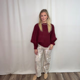 Camo High Rise Low Curve Barrel Jeans