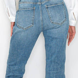 PLUS - TUMMY CONTROL HIGH RISE STRAIGHT JEANS: 16 (32)