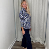 Navy Wide Leg Pant