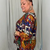 Multi Printed One Pocket Top