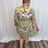 Multi Printed Layer Dress
