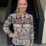 Wine Silk Tunic