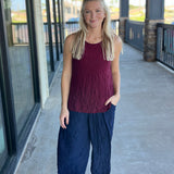 Navy Crush Pant