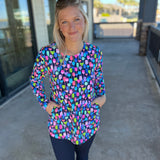 Wine Scoop Neck Top