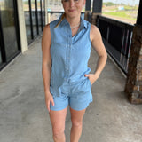 Denim Shorts w Drawcord