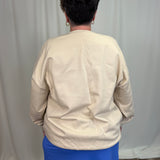 Duck Faux Rhinestone Tan Sweatshirt