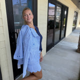 Blue & White Stripe Jacket