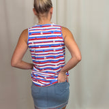 Clear Denim Stars Skort