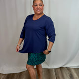 Navy Asymmetrical Top