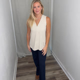 Midnight Blue 30" Wide Leg Pant