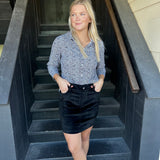 Black Suede Skort