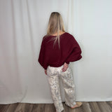 Camo High Rise Low Curve Barrel Jeans