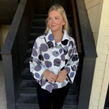 Purple Printed Jacket