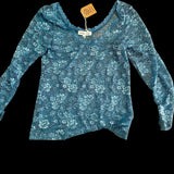 Denim Lace Top