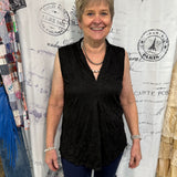 Sleeveless Black Top